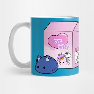 love kitty-blue cat doll Mug